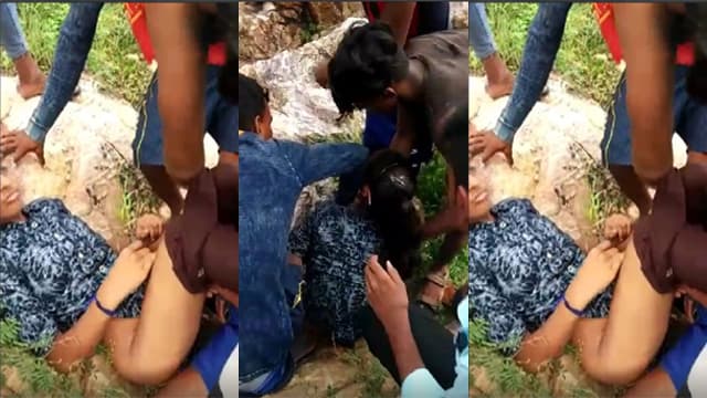 Indian Teen Girl Gangbang In Jungle – Outdoor Sex